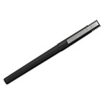 Uni-Ball Stick Roller Ball Pen, Micro 0.5mm, Red Ink, Black Matte Barrel, Dozen view 1