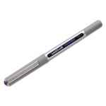 Uni-Ball VISION Stick Roller Ball Pen, Fine 0.7mm, Majestic Purple Ink, Gray Barrel, Dozen view 1