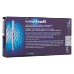 Uni-Ball VISION Stick Roller Ball Pen, Fine 0.7mm, Majestic Purple Ink, Gray Barrel, Dozen view 4