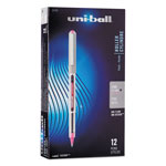 Uni-Ball VISION Stick Roller Ball Pen, Fine 0.7mm, Passion Pink Ink, Gray Barrel, Dozen orginal image
