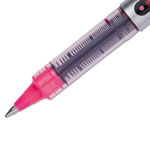Uni-Ball VISION Stick Roller Ball Pen, Fine 0.7mm, Passion Pink Ink, Gray Barrel, Dozen view 2