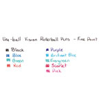 Uni-Ball VISION Stick Roller Ball Pen, Fine 0.7mm, Passion Pink Ink, Gray Barrel, Dozen view 3