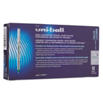 Uni-Ball VISION Stick Roller Ball Pen, Fine 0.7mm, Evergreen Ink, Gray Barrel, Dozen view 4