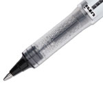 Uni-Ball VISION ELITE Stick Roller Ball Pen, Bold 0.8mm, Black Ink, White/Black Barrel view 1