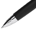 Uni-Ball Signo 207 Retractable Gel Pen, Micro 0.5mm, Blue Ink, Smoke/Black/Blue Barrel, Dozen view 2
