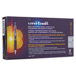 Uni-Ball Signo 207 Retractable Gel Pen, Micro 0.5mm, Blue Ink, Smoke/Black/Blue Barrel, Dozen view 3