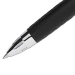 Uni-Ball Signo 207 Retractable Gel Pen, Micro 0.5mm, Red Ink, Smoke/Black/Red Barrel, Dozen view 4