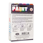 uni®-Paint Permanent Marker, Medium Bullet Tip, Assorted Colors, 12/Set view 1