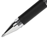 Uni-Ball 207 Impact Stick Gel Pen, Bold 1mm, Black Ink, Silver/Black Barrel view 1