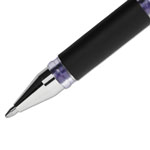 Uni-Ball 207 Impact Stick Gel Pen, Bold 1mm, Blue Ink, Black Barrel view 2