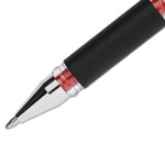 Uni-Ball 207 Impact Stick Gel Pen, Bold 1mm, Red Ink, Black Barrel view 2