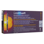 Uni-Ball Signo Retractable Gel Pen, 0.7mm, Black Ink, Black/Metallic Barrel, Dozen view 4