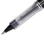 Uni-Ball VISION ELITE Stick Roller Ball Pen, Super-Fine 0.5mm, Black Ink, Black Barrel view 1