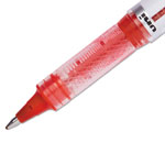 Uni-Ball VISION ELITE Stick Roller Ball Pen, Bold 0.8mm, Red Ink, White/Red Barrel view 1