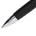 Uni-Ball Signo 207 Retractable Gel Pen, 0.7mm, Purple Ink, Smoke/Black/Purple Barrel, Dozen view 3