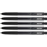 Uni-Ball Spectrum Gel Pen - Medium Pen Point - 0.7 mm Pen Point Size - Refillable - Retractable - Multicolor Pigment-based, Gel-based Ink - Black Plastic, Rubberized Barrel view 1