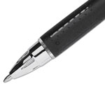 Uni-Ball Jetstream Retractable Ballpoint Pen, Bold 1mm, Black Ink, Black Barrel view 2