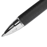 Uni-Ball Jetstream Retractable Ballpoint Pen, Bold 1mm, Blue Ink, Black Barrel view 2