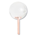 U Brands Fashion Sphere Push Pins, Plastic, Clear/Rose Gold, 7/16