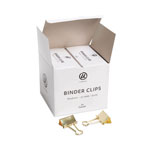 U Brands Binder Clips, Medium, Gold, 72/Pack view 1