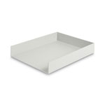 U Brands Four-Piece Desk Organization Kit, Magazine Holder/Paper Tray/Pencil Cup/Storage Bin, Gray view 2