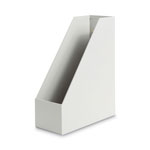 U Brands Four-Piece Desk Organization Kit, Magazine Holder/Paper Tray/Pencil Cup/Storage Bin, Gray view 4