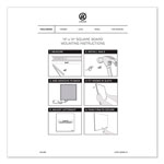 U Brands Tile Board Value Pack, 14 x 14, White/Natural, 2/Set view 3