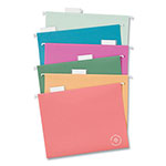 U Brands U ECO Hanging File Folders, Letter Size, 1/5-Cut Tabs, Assorted, 12/Pack view 2