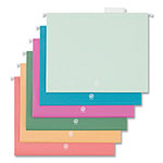 U Brands U ECO Hanging File Folders, Letter Size, 1/5-Cut Tabs, Assorted, 12/Pack view 5