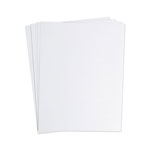 U Brands Data Card Replacement Sheet, 8.5 x 11 Sheets, White, 10/Pack view 1