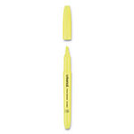 Universal Pocket Highlighters, Fluorescent Yellow Ink, Chisel Tip, Yellow Barrel, Dozen view 2