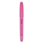 Universal Pocket Highlighters, Chisel Tip, Fluorescent Pink, Dozen view 2