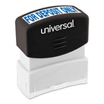 Universal Message Stamp, for DEPOSIT ONLY, Pre-Inked One-Color, Blue view 1