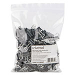Universal Binder Clips in Zip-Seal Bag, Mini, Black/Silver, 144/Pack view 2