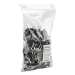 Universal Binder Clip Zip-Seal Bag Value Pack, Mini, Black/Silver, 144/Pack view 3
