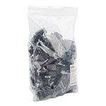 Universal Binder Clip Zip-Seal Bag Value Pack, Small, Black/Silver, 144/Pack view 4