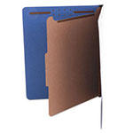 Universal Bright Colored Pressboard Classification Folders, 1 Divider, Letter Size, Cobalt Blue, 10/Box view 2