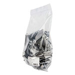 Universal Binder Clip Zip-Seal Bag Value Pack, Large, Black/Silver, 36/Pack view 1