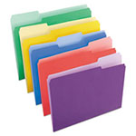 Universal Deluxe Colored Top Tab File Folders, 1/3-Cut Tabs: Assorted, Letter Size, Assorted Colors, 100/Box view 4