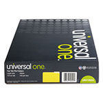 Universal Deluxe Colored Top Tab File Folders, 1/3-Cut Tabs, Legal Size, Yellowith Light Yellow, 100/Box view 2
