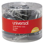 Universal Binder Clips with Storage Tub, Small, Black/Silver, 40/Pack view 1