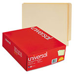 Universal Deluxe Reinforced End Tab Folders, Straight Tab, Letter Size, Manila, 100/Box view 3