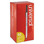 Universal Ballpoint Pen Value Pack, Stick, Medium 1 mm, Black Ink, Gray Barrel, 60/Pack view 2