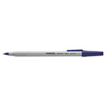 Universal Stick Ballpoint Pen Value Pack, Medium 1mm, Blue Ink, Gray Barrel, 60/Pack view 3