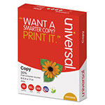 Universal 30% Recycled Copy Paper, 92 Bright, 20 lb Bond Weight, 8.5 x 11, White, 500 Sheets/Ream, 10 Reams/Carton view 2