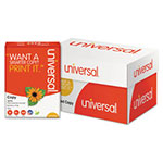 Universal 30% Recycled Copy Paper, 92 Bright, 20 lb Bond Weight, 8.5 x 11, White, 500 Sheets/Ream, 10 Reams/Carton view 3
