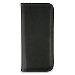 Universal Business Card Holder, Holds 160 3.5 x 2 Cards, 4.75 x 10.13, Vinyl, Black view 1