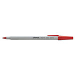 Universal Ballpoint Pen, Stick, Medium 1 mm, Red Ink, Gray Barrel, Dozen view 1
