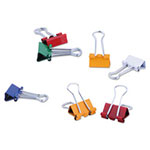 Universal Binder Clips with Storage Tub, Small, Assorted Colors, 40/Pack view 1