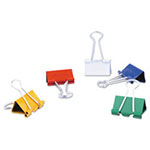 Universal Binder Clips with Storage Tub, Medium, Assorted Colors, 24/Pack view 1